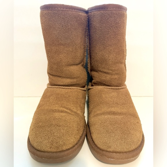 Minnetonka Tan Camel Suede Winter Boots - Size 6 - Picture 7 of 9